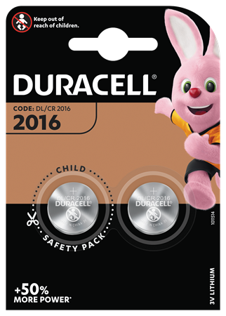 Duracell 2016 Litium knappcell 10x2-p
